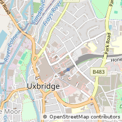 Map of Uxbridge