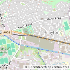Map of Manchester, Lancashire