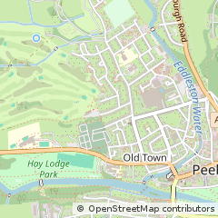 Map of Peebles, Borders