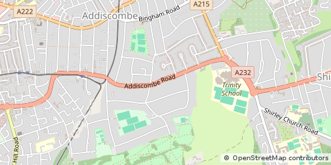 Map of Croydon