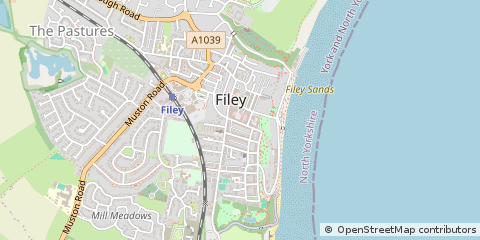Map of Filey, North Yorkshire