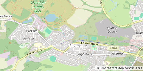 Map of Newcastle, Staffordshire