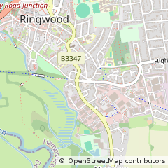 Map of Ringwood, Hampshire
