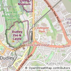 Map of Dudley, West Midlands