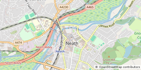 Map of Neath
