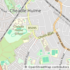Map of Stockport, Cheshire