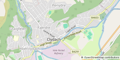 Map of Swansea