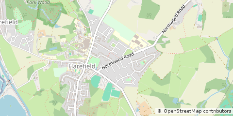 Map of Harefield, Middlesex