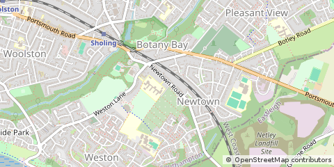 Map of Southampton, Hants