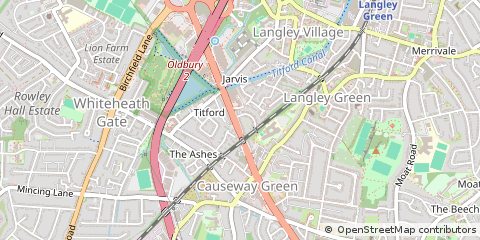 Map of West Midlands