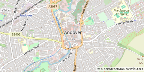 Map of Andover, Hampshire