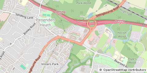 Map of Maidstone, Kent