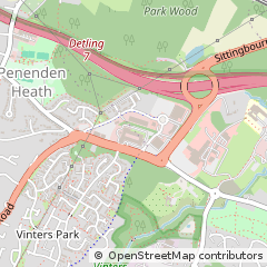 Map of Maidstone, Kent