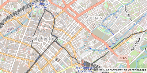 Map of Manchester