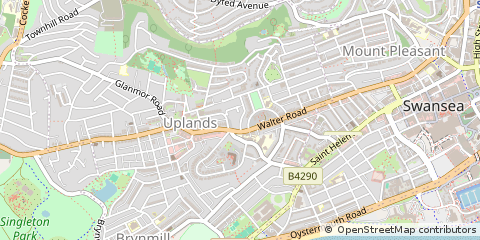 Map of Swansea