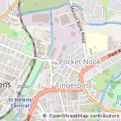 Map of ST. Helens, Merseyside