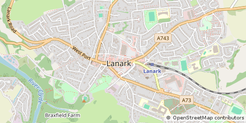 Map of Lanark