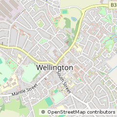 Map of Wellington, Somerset