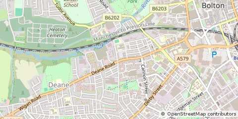 Map of Bolton