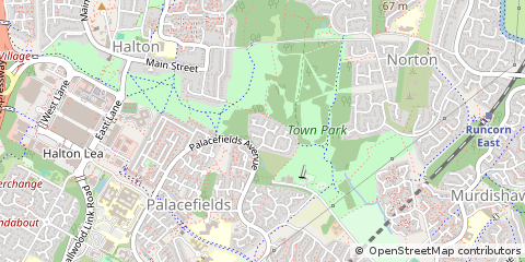 Map of Runcorn, Cheshire