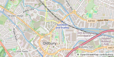 Map of Oldbury, West Midlands