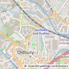 Map of Oldbury, West Midlands