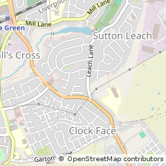 Map of ST. Helens, Merseyside