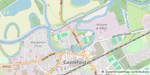 Map of Castleford