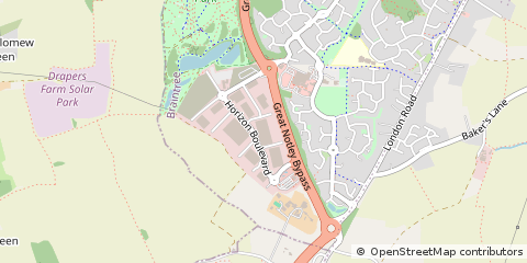 Map of Braintree, Essex