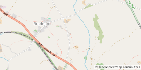Map of Leek, Staffordshire