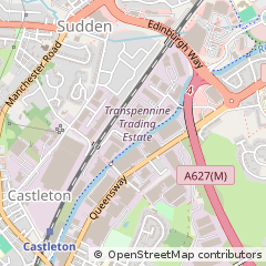 Map of Rochdale, Lancashire