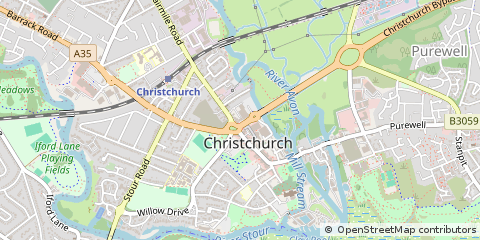 Map of Christchurch