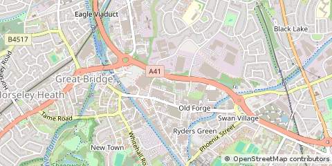 Map of West Bromwich, West Midlands