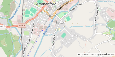 Map of Carmarthenshire