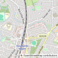 Map of Haywards Heath, West Sussex
