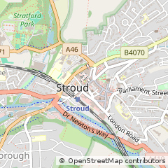 Map of Stroud, Gloucestershire