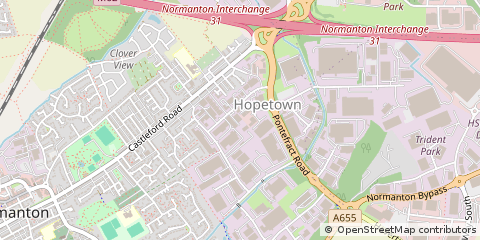 Map of Normanton, West Yorkshire