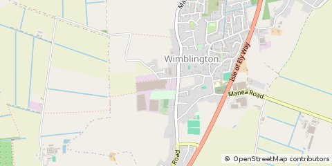 Map of March, Cambs.