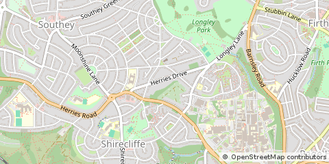 Map of Sheffield