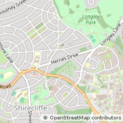 Map of Sheffield