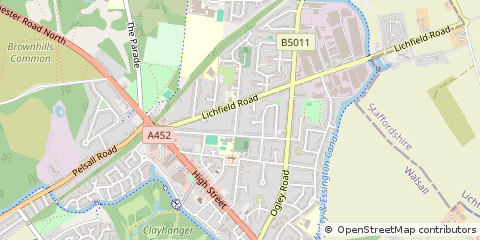 Map of Walsall