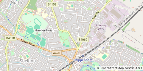Map of Chippenham, Wiltshire