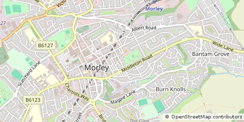 Map of Morley, Leeds