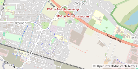 Map of Brough, East Yorkshire
