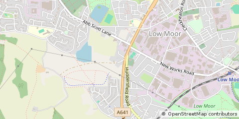 Map of Bradford, West Yorkshire