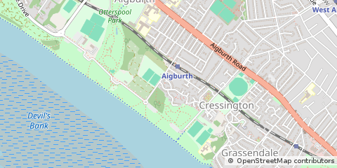 Map of Liverpool, East Sussex