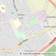 Map of Middlesbrough, Cleveland
