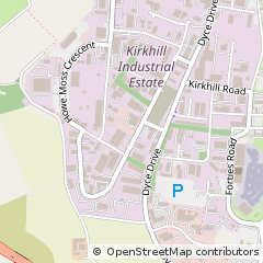 Map of Dyce, Aberdeen