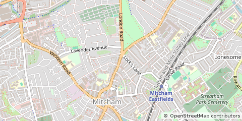 Map of Surrey