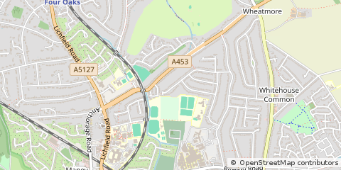 Map of Sutton Coldfield